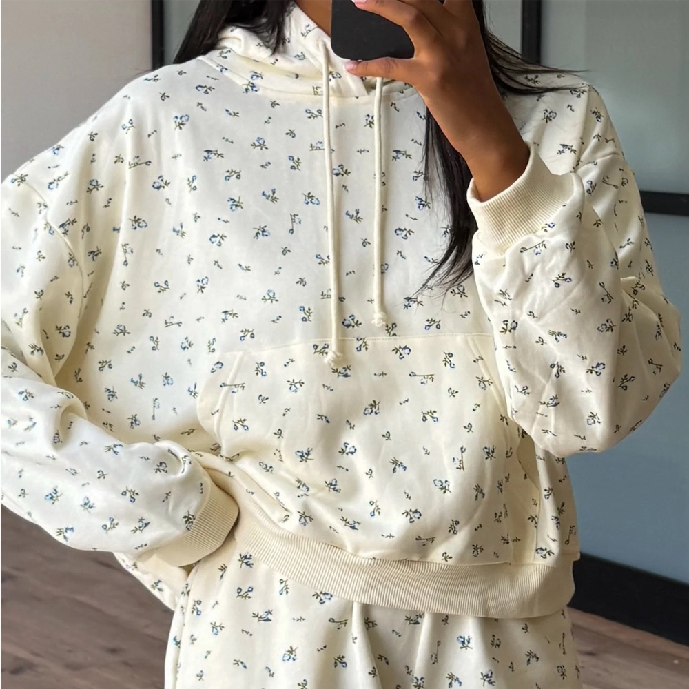 Blue Porch Florals Hoodie